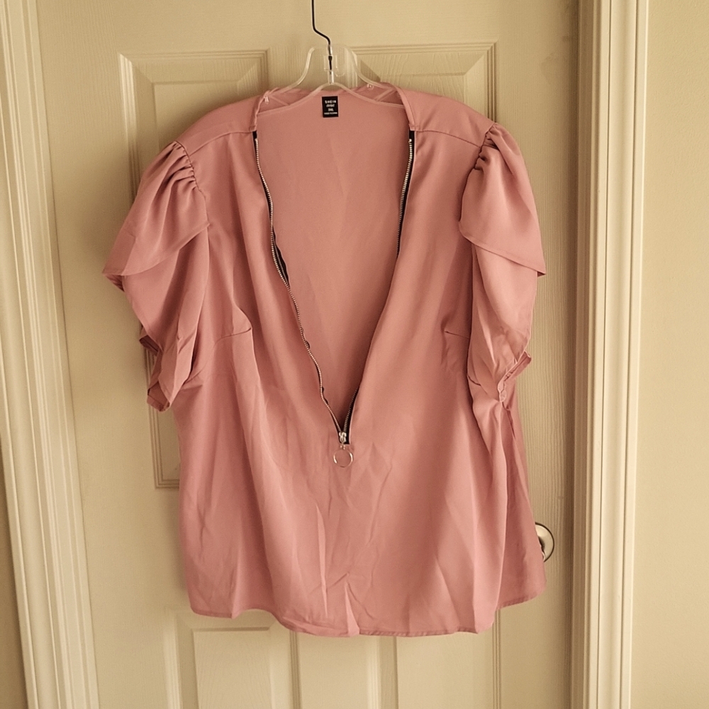 Shein Curve women's top, 3XL, taupe